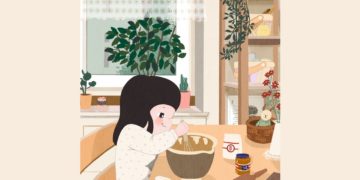 나는 오늘도 빵을 굽는다(일러스트)